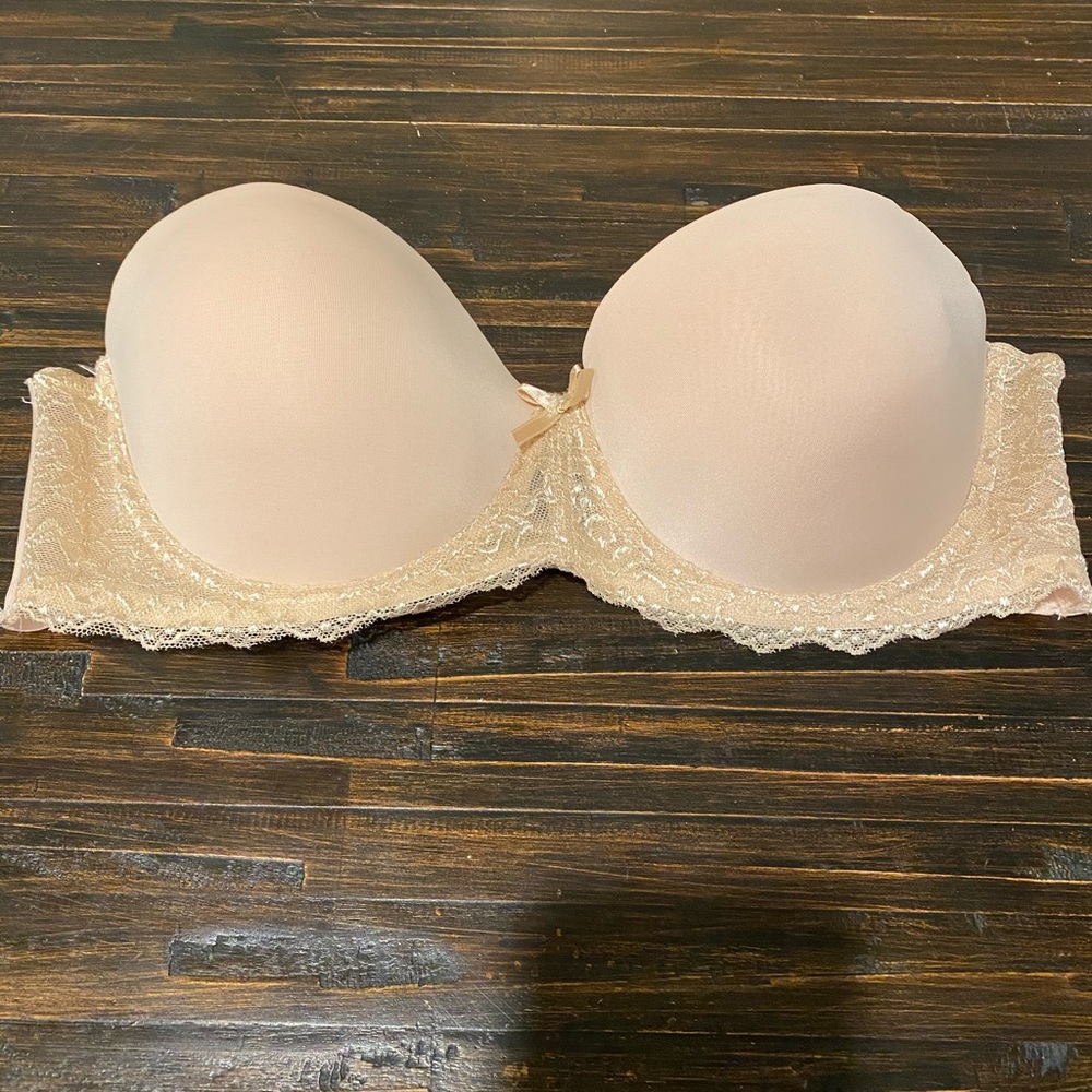 Pure Beauty Strapless Bra, Size 36C